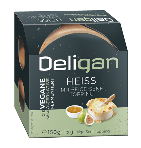 Heiss, mit Feige-Senf Topping